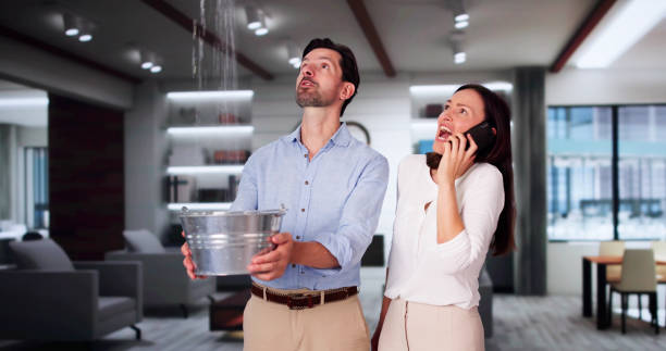 Water damage restoration process in GA